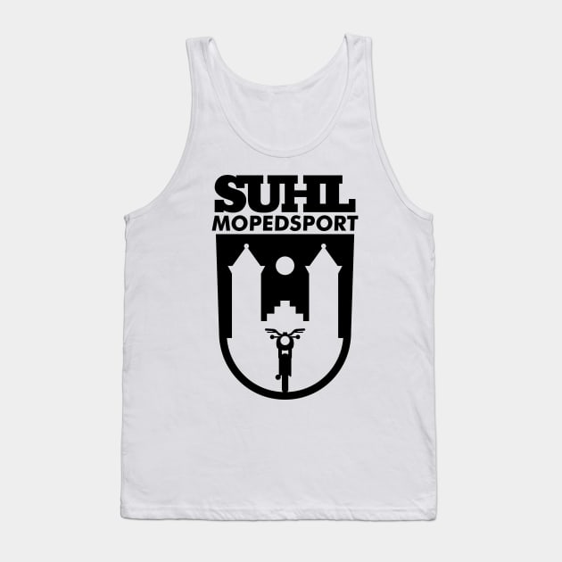 Suhl Mopedsport Simson Logo (black) Tank Top by GetThatCar